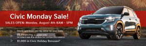 The Civic Monday Sale!